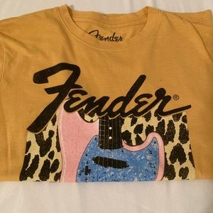 Junior’s Yellow Fender T-Shirt